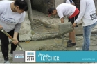 Hernan Letcher en la jornada Solidaria en el Barrio 9 de Julio