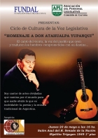  Los legislativos le brindan un homenaje a Atahualpa Yupanqui 