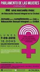 Parlamento de Mujeres: Jornada por el cumplimiento de la ley de Educacin Sexual Integral en Caba