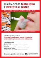 Charla sobre tabaquismo e impuesto al tabaco