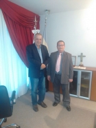 Juan Carlos Daz Roig junto al presidente de la Mutual del Crculo de Suboficiales de Gendarmera Nacional Argentina