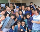 Daniel Scioli junto a Patricio Mussis recorri la Escuela Tcnica 