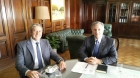 Julio Cobos con el Ministro de Energa de la Nacin Hablamos de Portezuelo del Viento, Los Blancos y el gaseoducto a Malarge