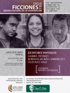 Ciclo con Narradores Venezolanos: Gabriel Payares, Adriana Morn Sarmiento y Gustavo Valle