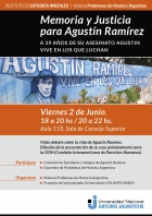 Memoria y Justicia para Agustn Ramrez, militante social  