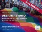 Debate abierto en defensa de la propiedad comunitaria indgena