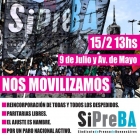 SiPreBA se moviliza hacia la Plaza de Mayo contra los despidos y el ajuste