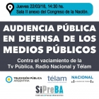  Audiencia Pblica en defensa de la TV Pblica, Radio Nacional y Telam