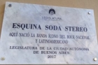  La Legislatura coloc la nueva placa de Soda Stereo