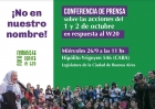 Conferencia de Prensa del Foro Feminista contra el G20