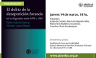Presentación del libro: El delito de la desaparición forzada en Argentina entre 1976 y 1983 