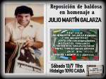 Memoria y Justicia Almagro -13 de Julio- Baldosa Julio Martín Galarza