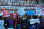  Corte en el Obelisco de los docentes de Chubut