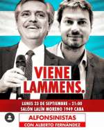 Alberto Fernndez Y Matias Lammens junto al radicalismo