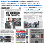 Tapas de diarios nacionales, de las provincias y portales 4 de abril 2025