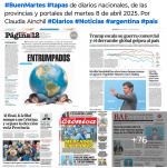 Tapas de diarios nacionales, de las provincias y portales 8 de abril 2025