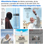 Tapas de diarios nacionales, de las provincias y portales 22 de abril 2025