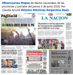 Tapas de diarios nacionales, de las provincias y portales del pas 5 de junio 2025