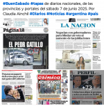 Tapas de diarios nacionales, de las provincias y portales del pas 7 de junio 2025