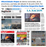 Tapas de diarios nacionales, de las provincias y portales del pas 14 de junio 2025