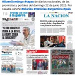 Tapas de diarios nacionales, de las provincias y portales del pas 22 de junio 2025