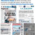 Tapas de diarios nacionales, de las provincias y portales del pas 1 de julio 2025