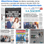 Tapas de diarios nacionales, de las provincias y portales del pas 4 de julio 2025
