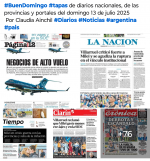 Tapas de diarios nacionales, de las provincias y portales del pas 13 de julio 2025
