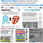 Tapas de diarios nacionales, de las provincias y portales del pas 24 de julio 2025
