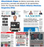 Tapas de diarios nacionales, de las provincias y portales del pas 20 de septiembre 2025 