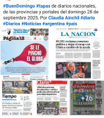 Tapas de diarios nacionales, de las provincias y portales del pa�s 28 de septiembre 2025