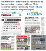 Tapas de diarios nacionales, de las provincias y portales del pas 29 de septiembre 2025