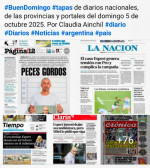 Tapas de diarios nacionales, de las provincias y portales del pas 5 de octubre 2025