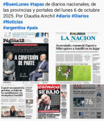 Tapas de diarios nacionales, de las provincias y portales del pas 6 de octubre 2025
