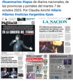 Tapas de diarios nacionales, de las provincias y portales del pas 7 de octubre 2025