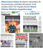 Tapas de diarios nacionales, de las provincias y portales del pas 16 de octubre 2025