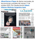 Tapas de diarios nacionales, de las provincias y portales del pas 17 de octubre 2025