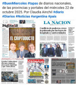 Tapas de diarios nacionales, de las provincias y portales del pas 22 de octubre 2025