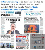 Tapas de diarios nacionales, de las provincias y portales del pas 24 de octubre 2025