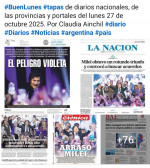 Tapas de diarios nacionales, de las provincias y portales del pas 27 de octubre 2025