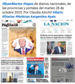 Tapas de diarios nacionales, de las provincias y portales del pas 28 de octubre 2025