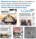 Tapas de diarios nacionales, de las provincias y portales del pas 31 de octubre 2025