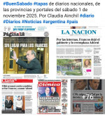 Tapas de diarios nacionales, de las provincias y portales del pas 1 de noviembre 2025