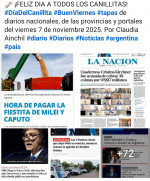 Tapas de diarios nacionales, de las provincias y portales del pas 7 de noviembre 2025