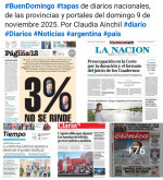 Tapas de diarios nacionales, de las provincias y portales del pas 9 de noviembre 2025