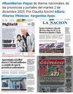 Tapas de diarios nacionales, de las provincias y portales del pas 2 de diciembre 2025