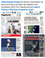 Tapas de diarios nacionales, de las provincias y portales del pa�s 6 de diciembre 2025