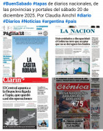 Tapas de diarios nacionales, de las provincias y portales del pa�s 20 de diciembre 2025