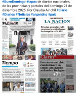 Tapas de diarios nacionales, de las provincias y portales del pa�s 21 de diciembre 2025