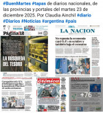 Tapas de diarios nacionales, de las provincias y portales del pa�s 23 de diciembre 2025